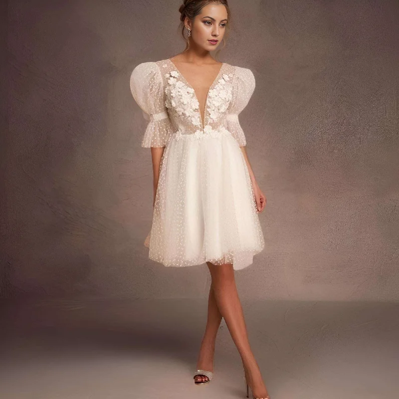 ALORA Short Wedding Dress