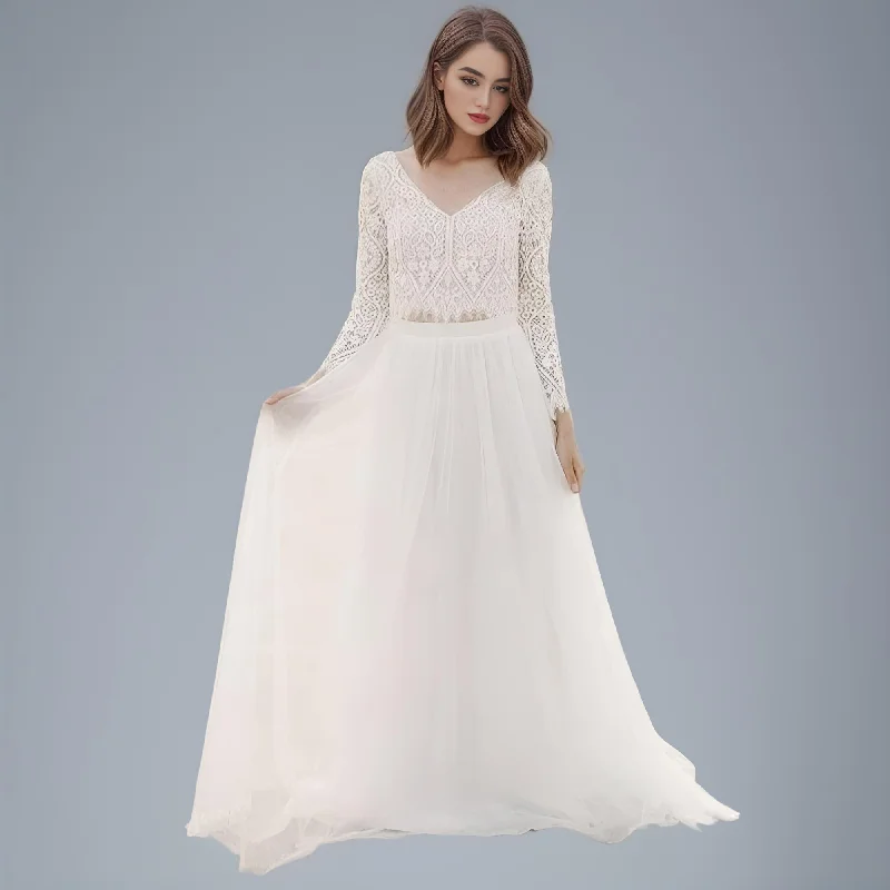 SYLVIA Two Piece Wedding Dress