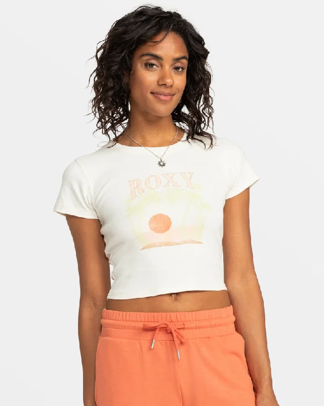 Roxy Roxy All Day Tee-Egret