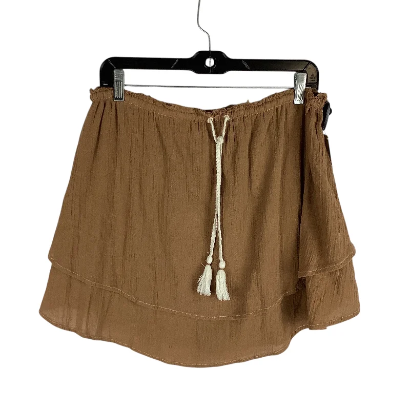 Skirt Mini & Short By Free People In Brown, Size: M