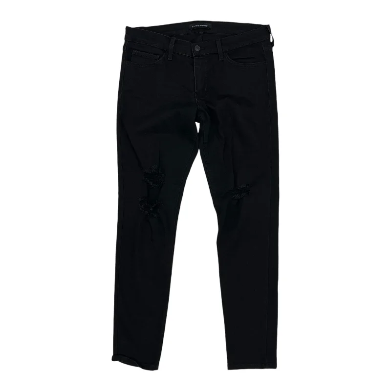 Jeans Skinny By Flying Monkey In Black Denim, Size:10