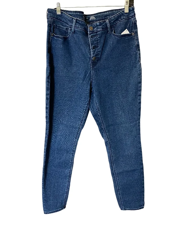 Jeans Skinny By Old Navy In Blue Denim, Size: 14