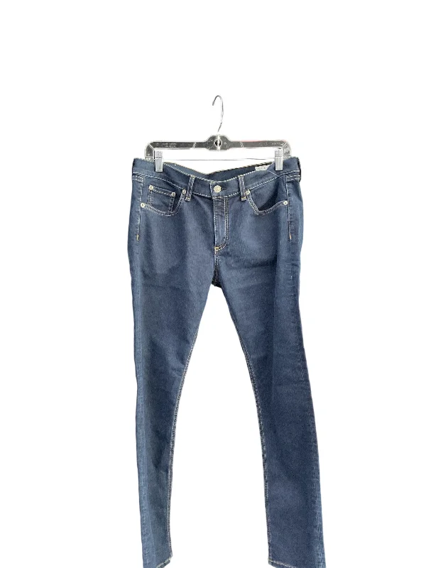 Jeans Skinny By Rag & Bones Jeans In Blue Denim, Size: L