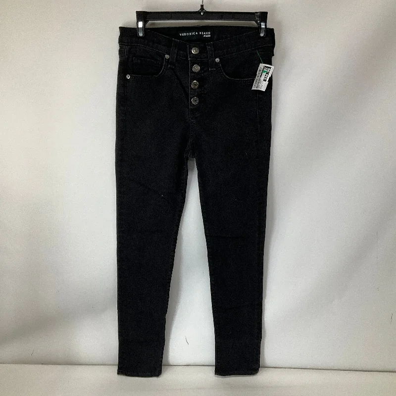 Jeans Skinny By Veronica Beard In Black Denim, Size: 2