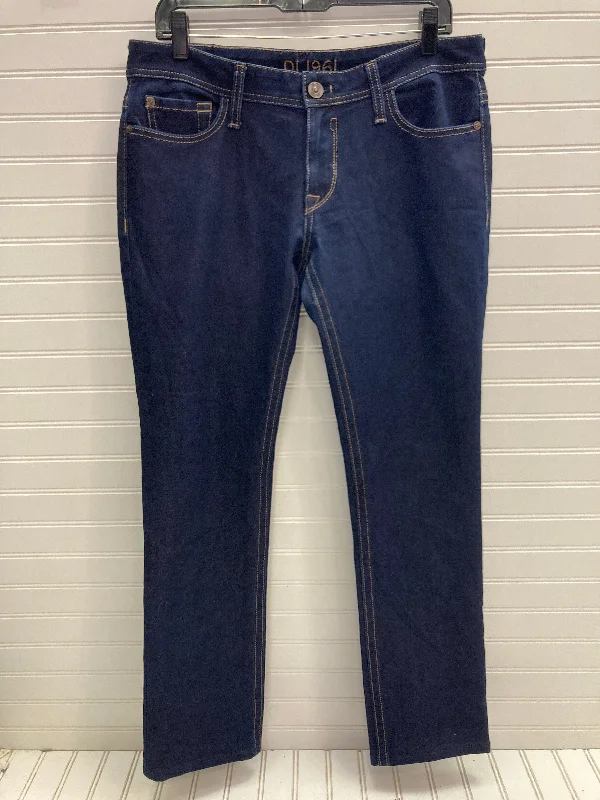 Jeans Straight By Dl1961 In Blue Denim, Size: 14