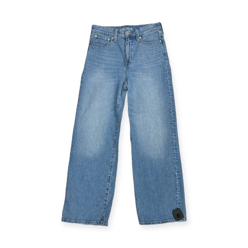 Jeans Wide Leg By J. Crew In Blue Denim, Size: 26