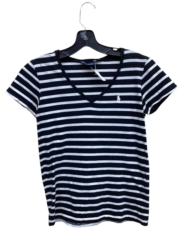 Top Short Sleeve By Polo Ralph Lauren In Striped Pattern, Size: S