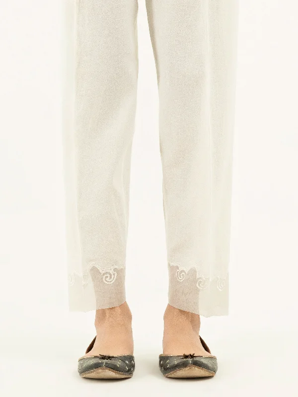 Embroidered Crepe Trousers(Pret)