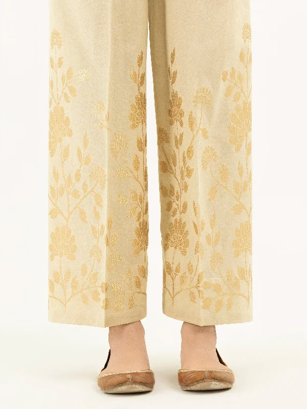 Jacquard Straight Trousers(Pret)