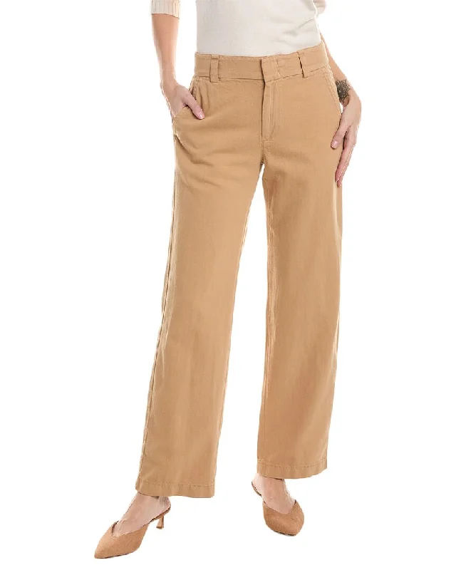 Vince Casual Linen-Blend Wide Leg Pant