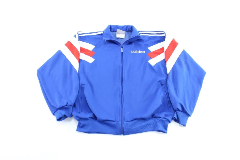 80's Adidas Logo Embroidered Zip Up Jacket