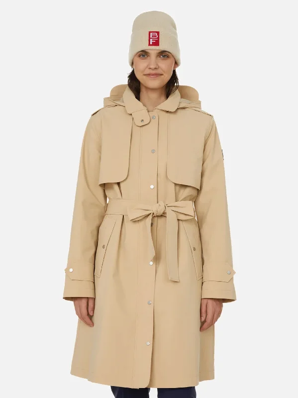 Women's Plain Coat,Light Beige