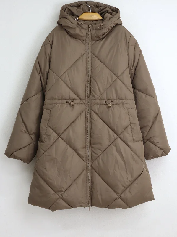 Women's Quilted Coat,Beige