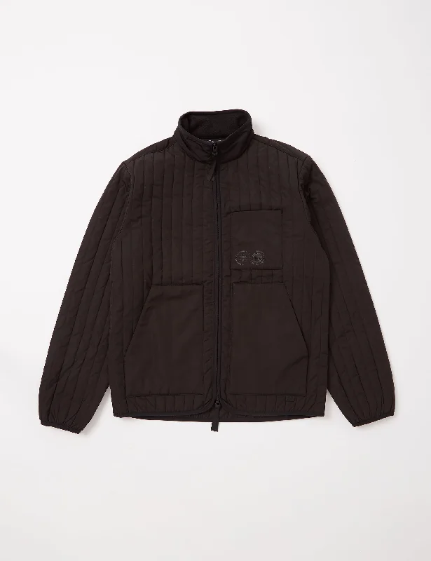 Carrier Goods Quilted Funnel Neck Jacket - Black