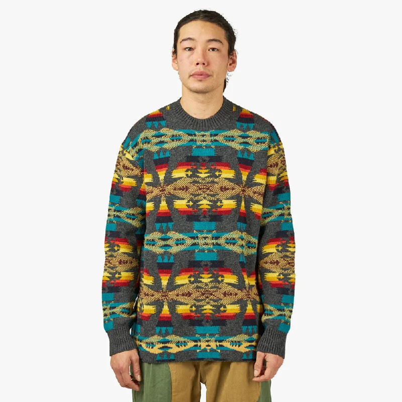 Junya Watanabe MAN x Pendleton Wool Jacquard Sweater / Grey