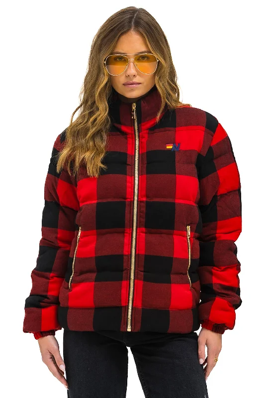 UNISEX PLAID TRAVELER JACKET - BUFFALO PLAID