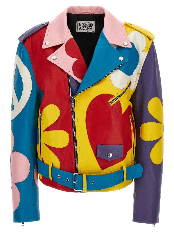 Multicolor Biker Jacket