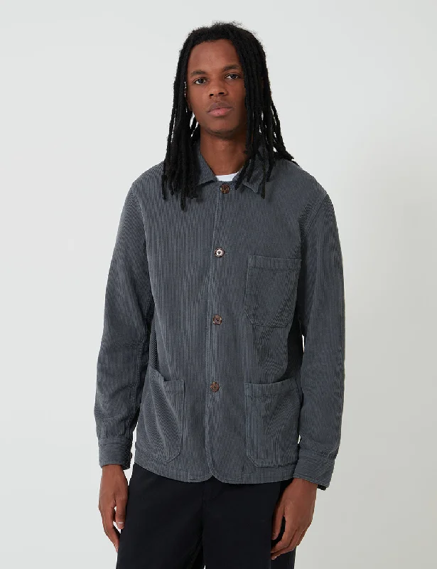 Portuguese Flannel Labura Chore Jacket (Cord) - Grey