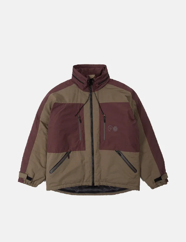 Purple Mountain Observatory Blocked Alpine Jacket - Burnt Olive Green