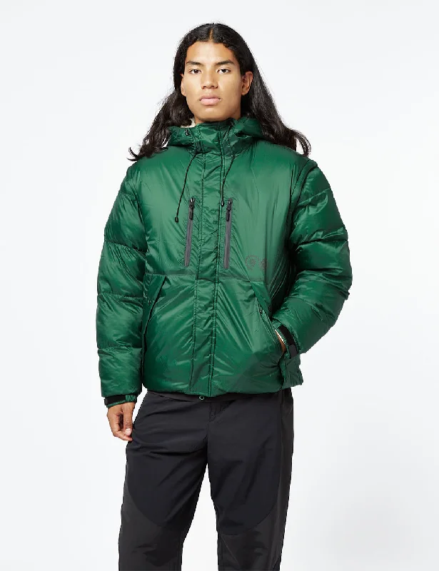 Purple Mountain Observatory Cocoon Puffa Jacket - Eden Green