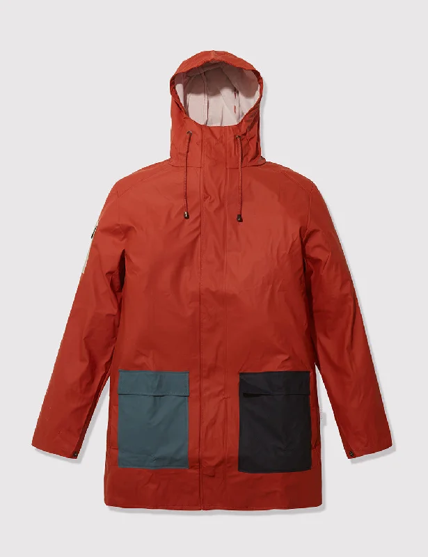 Rains Camp Jacket - Rust