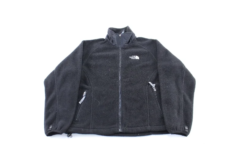 Women's The North Face Embroidered Logo Black Zip Up Jacket