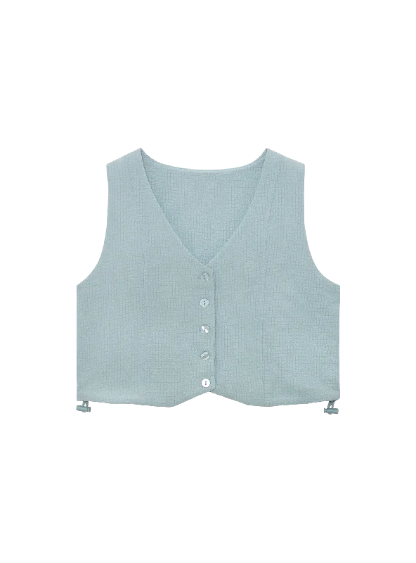 Multi-Way Vest Top (Seersucker Dusk)