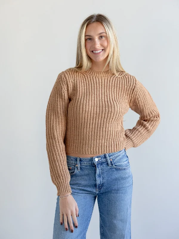 Farrah Knit Sweater Camel