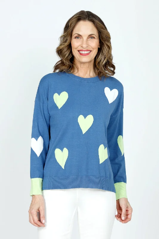 Ten Oh 8 Hearts Crew Sweater