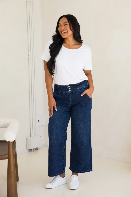 Wide Leg Jean | Dark Denim